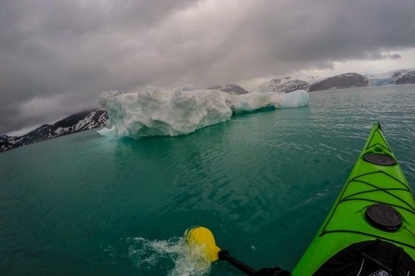 kayaking at svartisen glacier