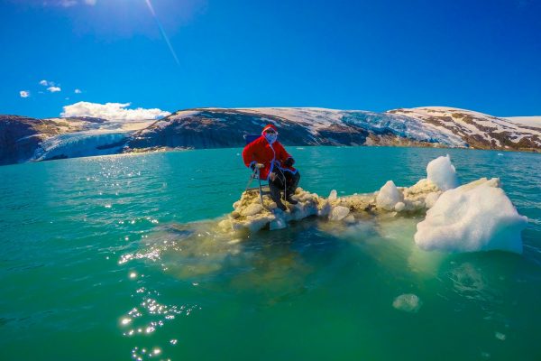 santa claus in the arctic