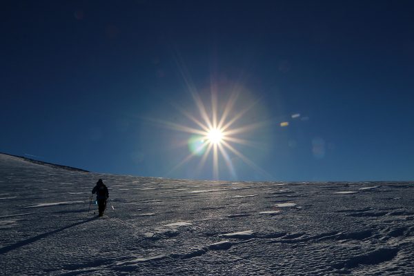 ski ekspedisjon på svartisen